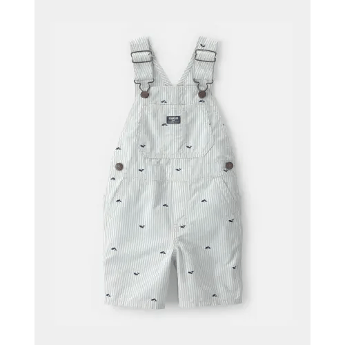 Toddler Boy Whale Striped Shortall - Green/White - OshKosh B'gosh | Carter's