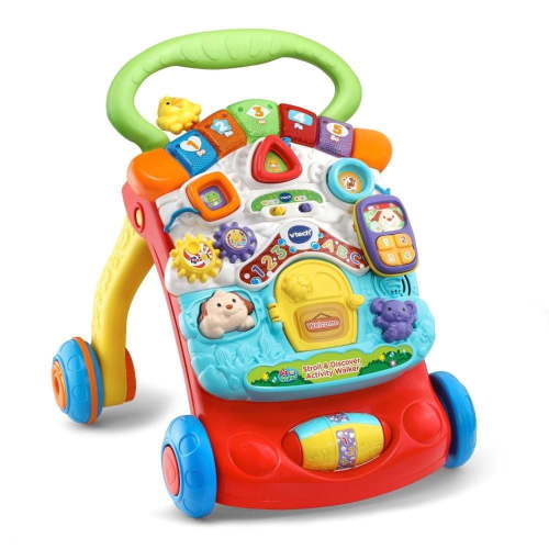 VTech Stroll & Discover Activity Walker, Red, Grow with Me Baby & Toddler Toy - English Version, 9-36 months - Walmart.ca