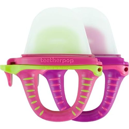 Fillable Freezer Teethers for Babies -Made in USA- Soothing Teething Relief