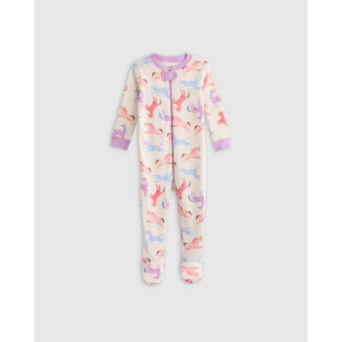 100% Organic Cotton Footie Pajama in Multi Stars