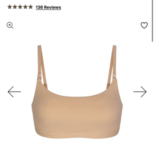 FITS EVERYBODY MATERNITY NURSING SCOOP BRALETTE | CLAY | SKIMS