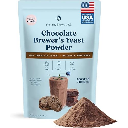 Brewers Yeast Powder for Lactation Cookies for Breastfeeding - Lactation Supplement for Increased Breast Milk - Nutritional Yeast for Lactation Support - Breastmilk Supplement for Women - Easy to Bake