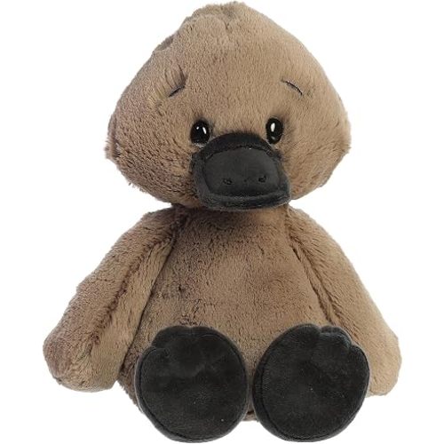 Aurora Super Huggable Menagerie Piccolo Platypus Stuffed Animal - Perfect for Bringing Comfort to Children - Ideal Gift for Birthdays Celebrations - Brown 12 Inches