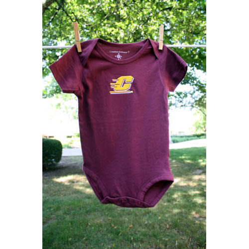 Action C Maroon Onesie | The CMU Bookstore