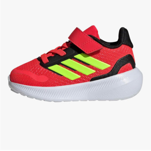 adidas Baby Run Falcon 5 Elastic Lace & Strap Shoe