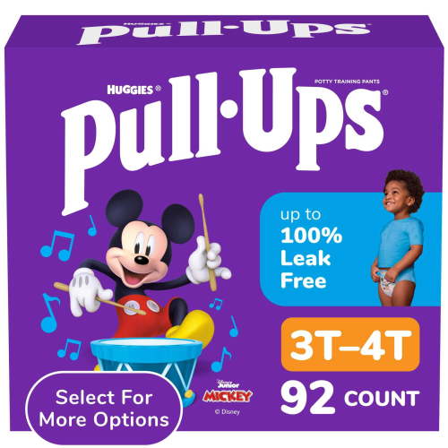 Pull-Ups Boys' Potty Training Pants, 3T-4T (32-40 lbs), 92 Count (Select for More)