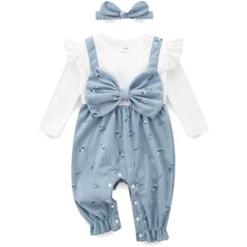 Newborn Baby Girl Clothes Long Sleeve Onesie Girl Newborn Outfits