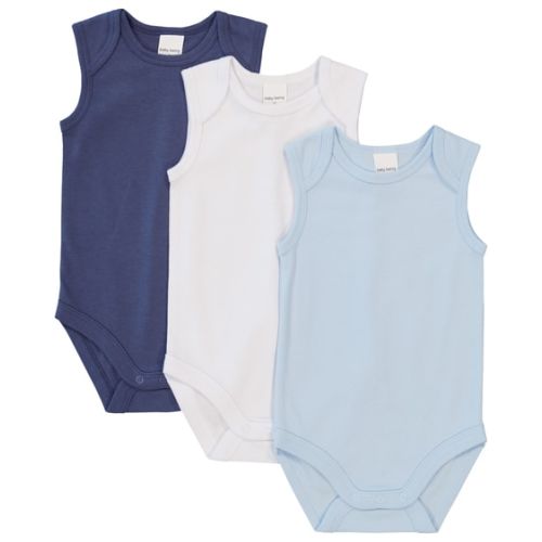 Medium Blue Baby Sleeveless Bodysuit | Best&Less™ Online