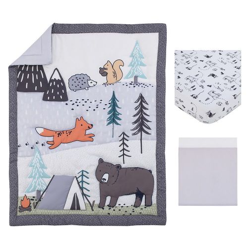 Carter's Woodland Friends 3-Piece Nursery Crib Bedding Set