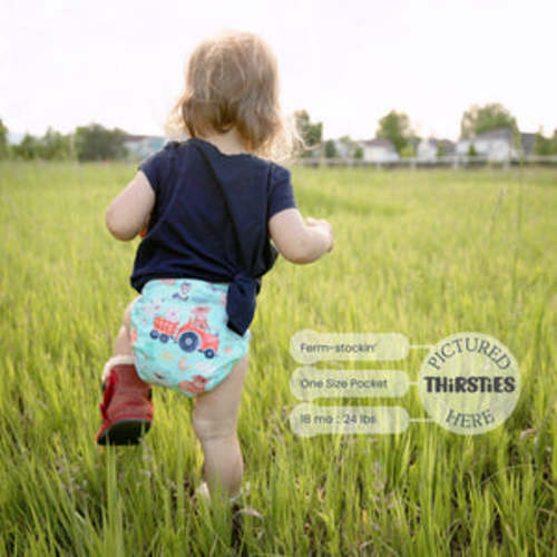Pocket Cloth Diaper | Natural Cotton + Hemp | One Size