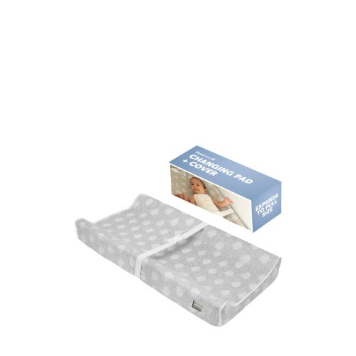 Soft Changing Pad + Washable Cover, Non-Slip - Fits Standard Changing Tables & Dressers