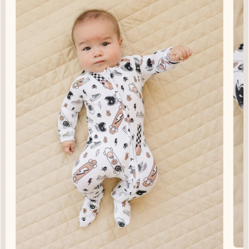 Bamboo Zip Romper | Sk8er