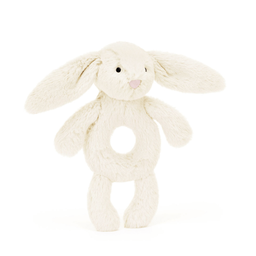 Jellycat | Bashful Bunny Ring Rattle | Cream