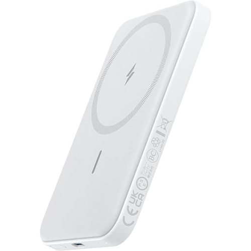 Anker 621 Magnetic Portable Charger (MagGo), 5,000mAh Wireless Power Bank with USB-C Cable, Magsafe-Compatible Battery Pack for iPhone 16 /15/14/13/12 Series
