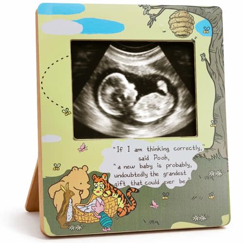 Winnie Bear Ultrasound / Sonogram Picture Frame -Vintage Nursery Baby Stuff | Pregnant Gift for New Parents