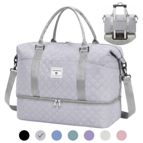 SUOSDEY Overnight Duffle Bag for Travel,Weekender Bags with Shoes Compartment,Hospital Bag for Labor and Delivery,Carry on Bag for Women,Travel,Gym,Weekend