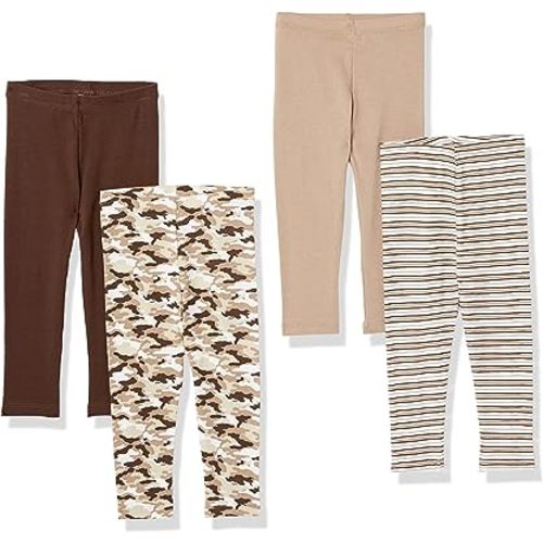 Hanes Baby-Girls Baby Leggings, Ultimate Flexy Knit Pants Boys & Girls, 3-Pack