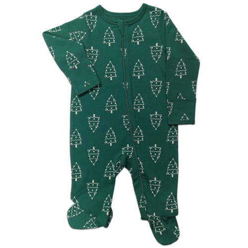 Wonder Nation Baby Gender Neutral Zip Front Footed Sleep N Play Pajamas, Sizes Preemie-6/9 Months