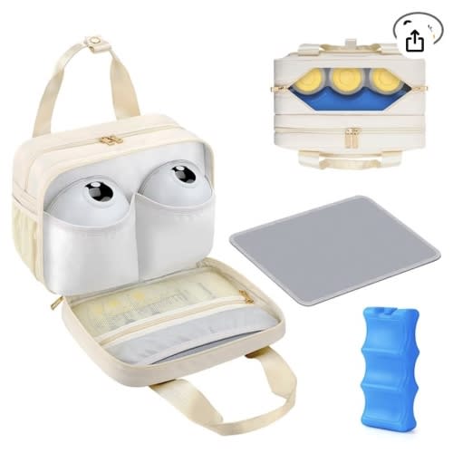 Breastmilk Cooler Travel Bag | Cream
