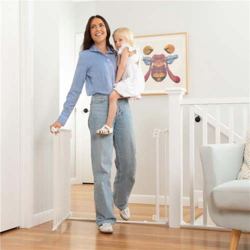 Perma Child Safety 28.8-40.1" Safe Step Baby Gate with Rental Safe Wall Protectors