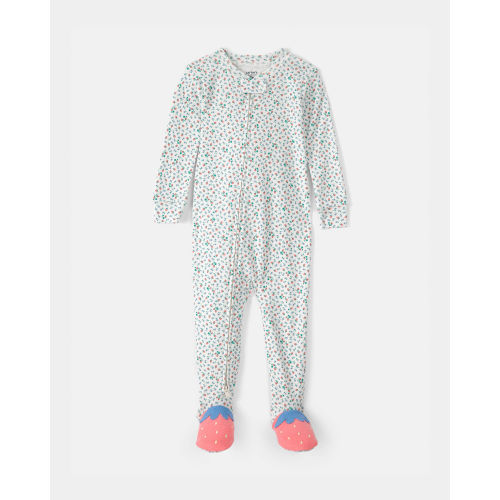 Baby Girl Strawberry 100% Cotton Snug Fit 1-Piece Pajama Set - Carter's | Carter's