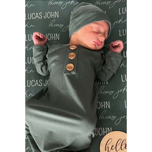 Emerald Bamboo Knotted Gown