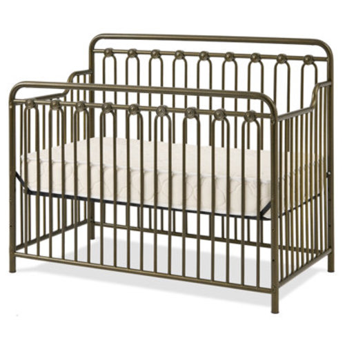 Harriet Bee Baldwin 4 In 1 Convertible Metal Crib In Alabaster & Reviews | Wayfair