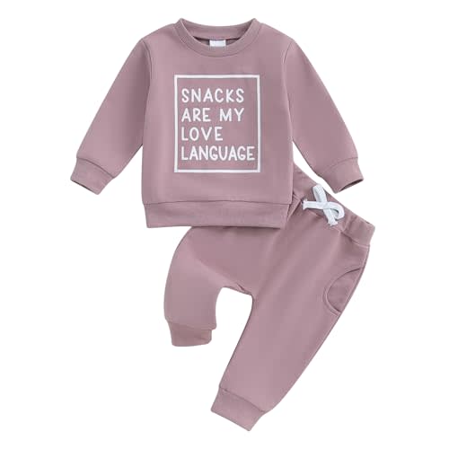 LIOMENGZI Toddler Baby Girl Fall Winter Clothes Outfits Funny Letter 6 12 18 24 Months 2T 3T Girl Fall Sweatshirt Pant Set