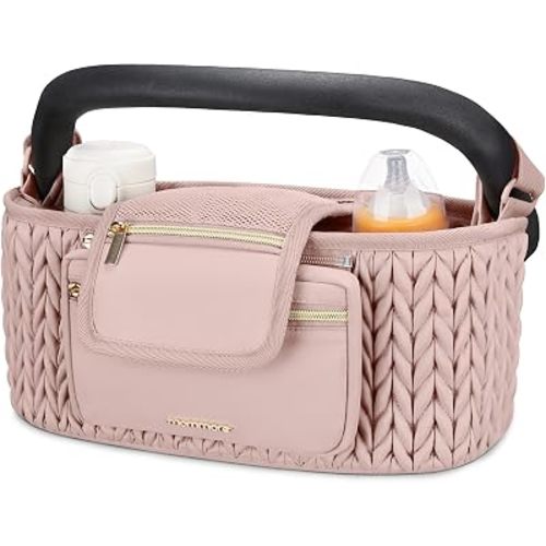 mommore Universal Stroller Organizer with Insulated Cup Holders