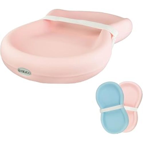 Keekaroo Peanut Changer Baby Pink– The Original Made in USA Easy-to-Clean Changing pad and The only Shell Over Foam, Fully impermeable to Fluid - Limited Edition Color