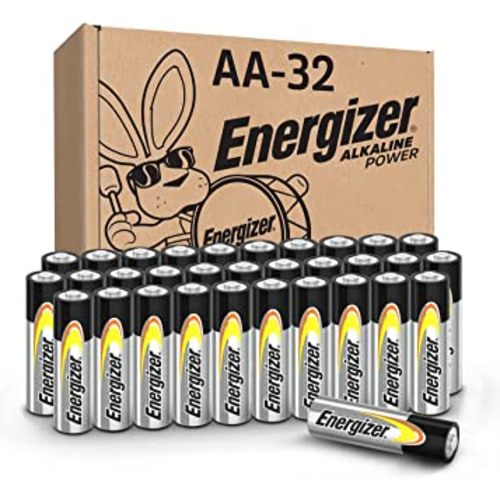 Energizer AA Batteries Alkaline Power, 32 Count Alkaline Double A Battery Pack
