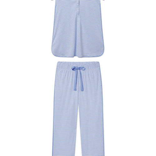 LAKE | Women | Pima Cotton Pajamas | Hydrangea Maternity Short Long Set