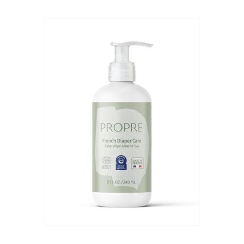 Propre Baby Organic French Liniment – 3-in-1 Baby Wipe & Diaper Cream Alternative – Cleanses, Nourishes & Protects with Organic Olive Oil – Preservative Free, Made in France (8oz)