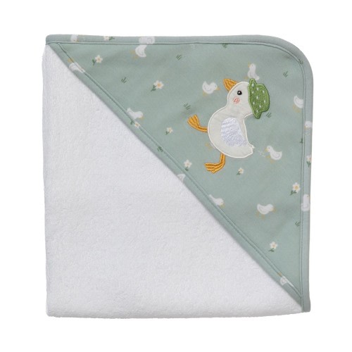 Living Textiles Hooded Towel Goosey Goosey