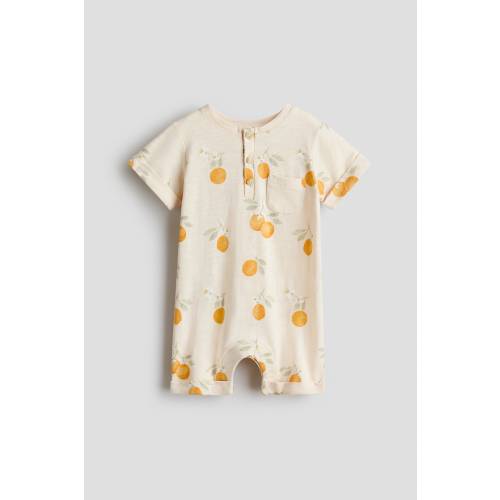 PRINTED COTTON ROMPER SUIT