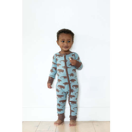 BROWN DINO | ZIPPER ONE PIECE