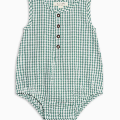 Wren Seersucker Bubble Romper
