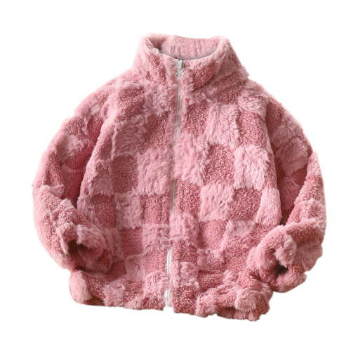 Posijego Kids Girls Boys Fleece Jackets Full Zip Casual Coats Spring Fall Sherpa Outerwear for Toddler
