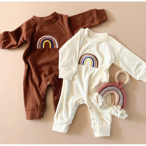 Embroidered Rainbow Jumpsuit
– LUCKY PANDA KIDS