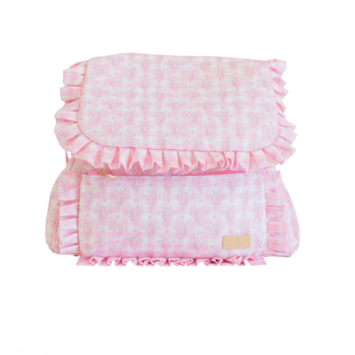 Ruffled Nylon Diaper Bag