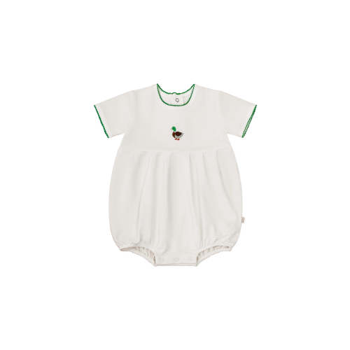 Mallard Pip Embroidered Bubble Romper – Little Buffalo Creek Co.