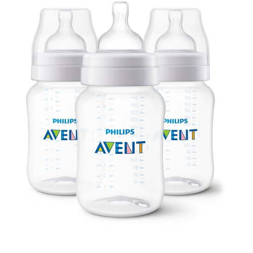 Philips Avent Anti-colic Baby Bottle, 3x9oz Bottles, SCY103/03 - Walmart.ca