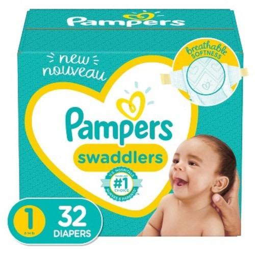 Pampers Swaddlers Diapers - (Select Size and Count)