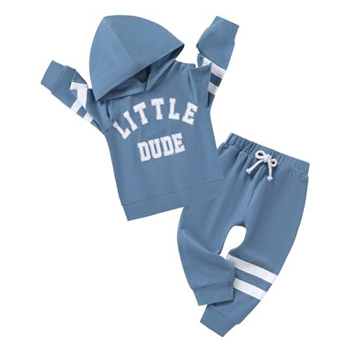 ZOEREA Toddler Baby Boys Clothes Letter Printed Hoodie Sweatshirt Tops+Camouflage Long Pants 2PCS Outfits Set