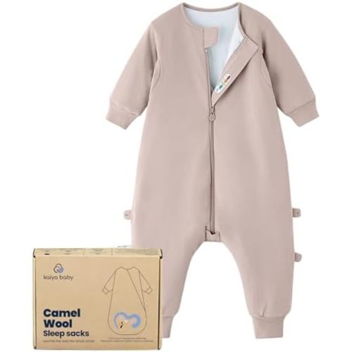 kaiya baby Unisex Toddler Sleep Sack with Feet, 2.5 Tog Baby Winter Sleep Sack Long Sleeve Gifts for Boys & Girls
