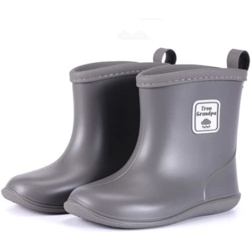 Toddler Rain Boots Baby Rain Boots Short rain Boots for Toddler Easy-on Lightweight and Waterproof