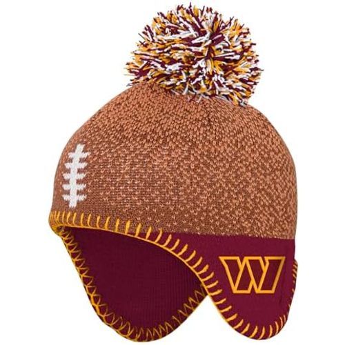 Infant NFL Football Head Knit Hat with Pom