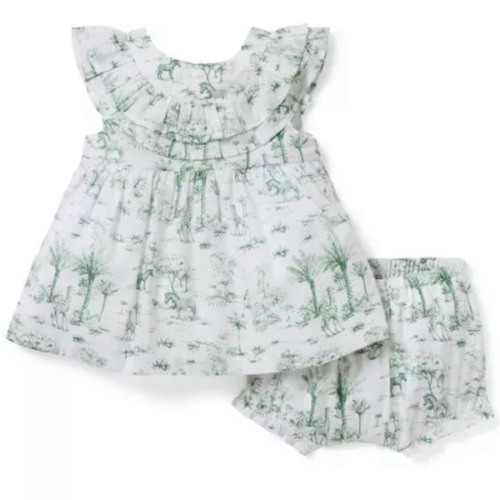 Baby Jet Ivory Safari Toile Baby Safari Toile Ruffle Matching Set by Janie and Jack