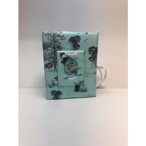 Mint Winnie the Pooh Photo Album - Perfect Gift!  Holds 100 4x6 Photos - Handmade