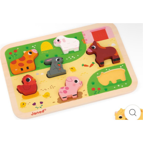 Janod  Farm Chunky Wood Puzzle